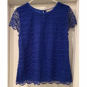 Banana Republic scalloped lace top